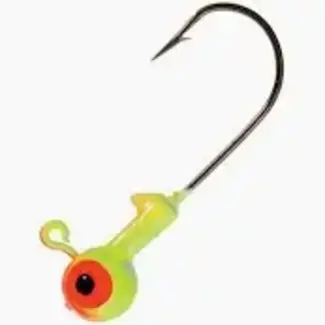 NORTHLAND FISHING TACKLE 1/16oz Orange/Chartreuse Jig Head