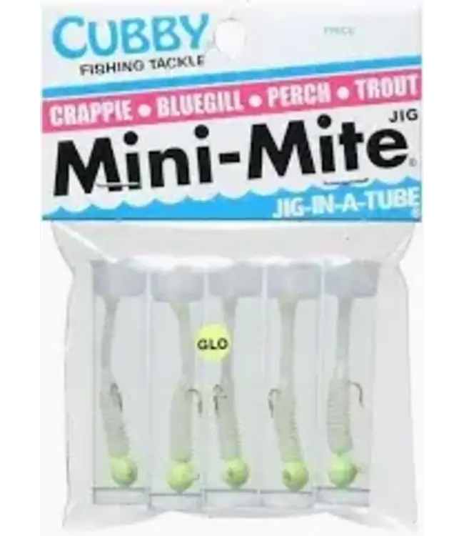 CUBBY FISHING 1427   CUBBY MINI-MITE GLOW / TRANS- GLO CLEAR
