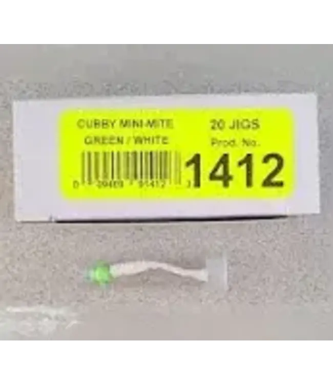 CUBBY FISHING 1412 CUBBY MINI-MITE LIME/WHITE 1/32oz