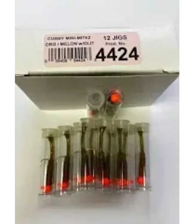 CUBBY FISHING 1424 CUBBY MINI-MITE ORANGE/MELON W/RED GLITTER
