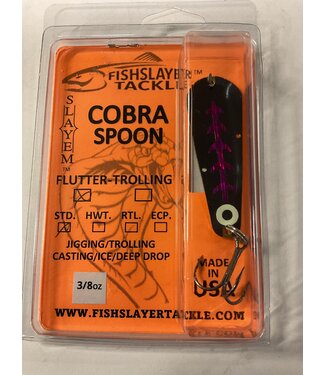 COBRA FLUTTER STANDARD SPOON CARBON 007 PLUM LOCO 3/8oz