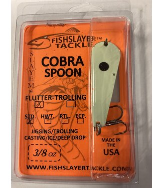 COBRA FLUTTER SPOON LIGHTS OUT UV GLOW 3/8oz