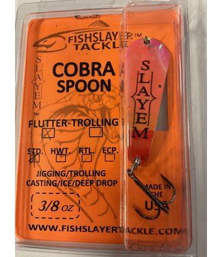 COBRA FLUTTER SPOON UV PINK LAVA 3/8oz