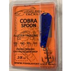 FISHSLAYER TACKLE COBRA SPOON FLUTTER SOO BLUE 3/8oz