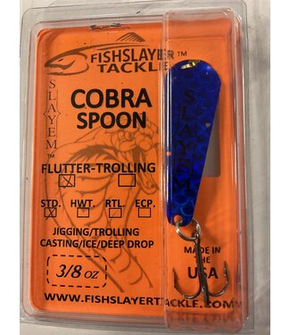 COBRA FLUTTER SPOON SOO BLUE 3/8oz