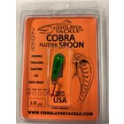 FISHSLAYER TACKLE COBRA FLUTTER SPOON MEAN GREEN 1/8 ooz