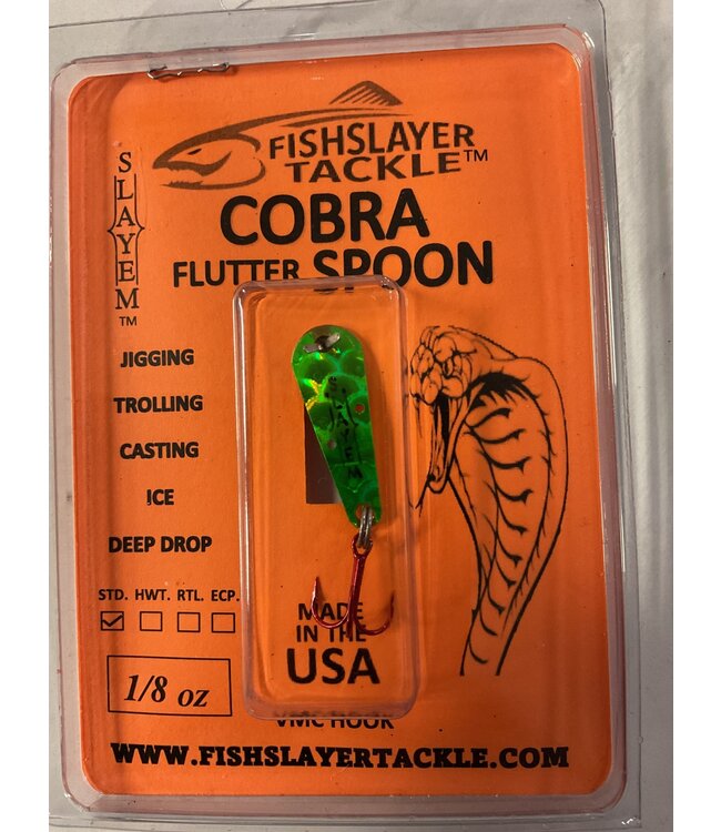 COBRA FLUTTER SPOON MEAN JOE GREEN 1/8OZ
