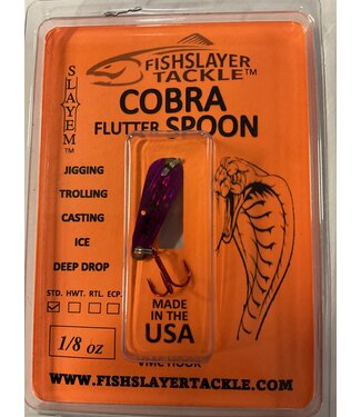COBRA FLUTTER SPOON STREAKING EGGPLANT 1/8 ooz