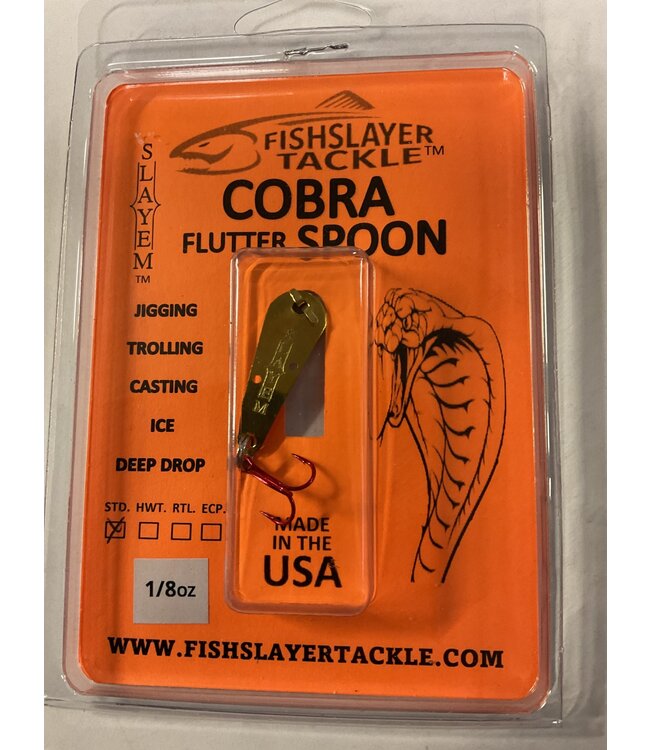 COBRA FLUTTER SPOON WELL POLISHED BLING 1/8OZ