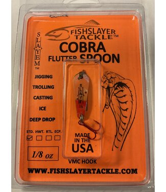 COBRA FLUTTER SPOON UV PINK LAVA1/8oz