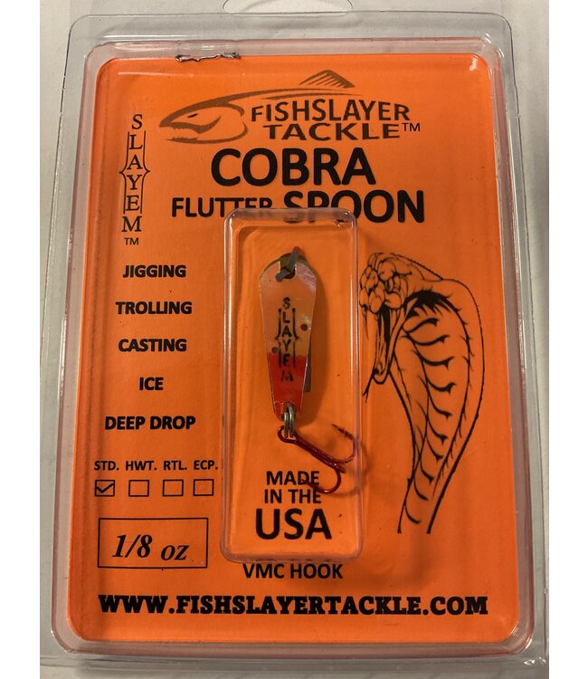 COBRA FLUTTER SPOON UV PINK LAVA1/8oz