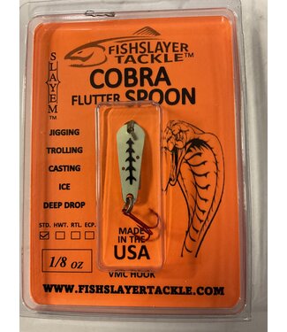 COBRA FLUTTER SPOON RIB EYE UV GLOW 1/8oz