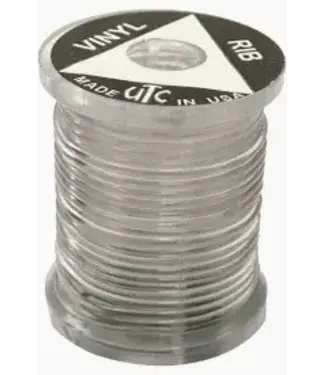 (VRM000) VINYL "D" RIB, MEDIUM, CLEAR