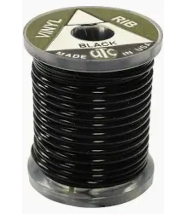 Wapsi (VRR100) VINYL "D" RIB, NYMPH, BLACK