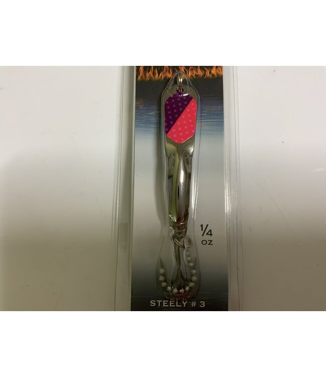 Iron Decoy Iron Decoy Steely 3 SILVER HOTPURPLE PINK  1/4oz