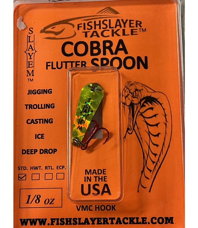 COBRA FLUTTER SPOON MELLO YELLO 1/8oz