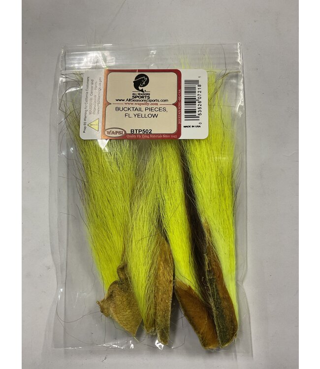 Wapsi (BTP502) BUCKTAIL PIECES, FL YELLOW