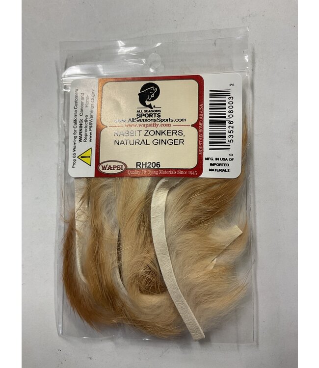 Wapsi (RH206) RABBIT ZONKERS, NATURAL GINGER