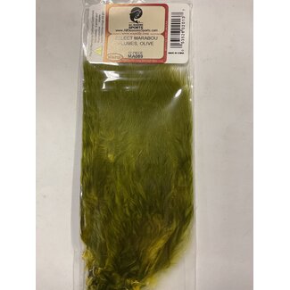 Wapsi SELECT MARABOU PLUMES, OLIVE  (MA089)
