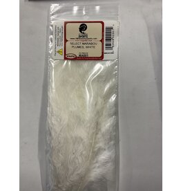 Wapsi SELECT MARABOU PLUMES, WHITE  MA001