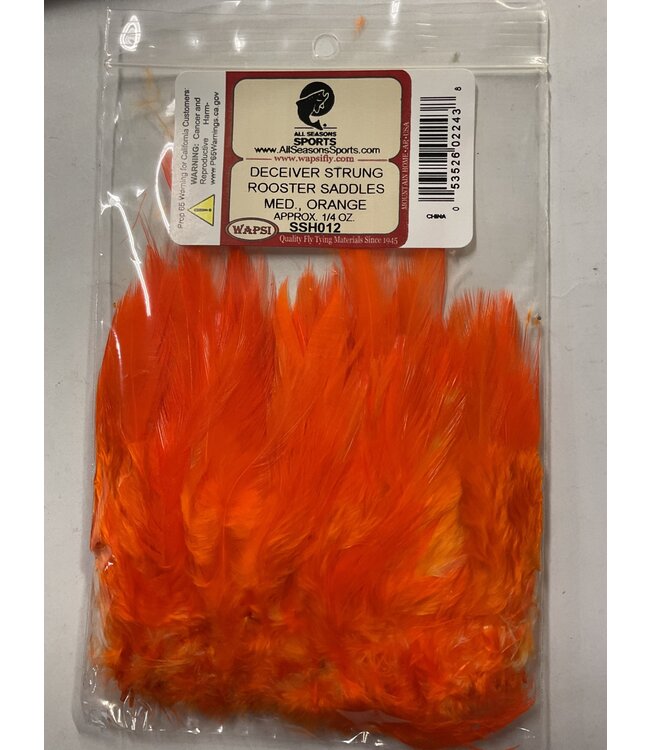 Wapsi DECEIVER STRUNG ROOSTER SADDLES MED., ORANGE SSH012