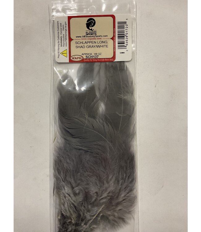 Wapsi STRUNG SCHLAPPEN LONG, SHAD GRAY/WHITE SCH137