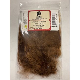 Wapsi WOOLY BUGGER MARABOU, DARK BROWN (MW073)