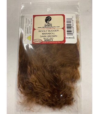 Wapsi (MW073) WOOLY BUGGER MARABOU, DARK BROWN
