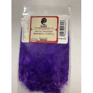 Wapsi WOOLY BUGGER MARABOU, PURPLE (MW092)