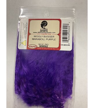 Wapsi (MW092) WOOLY BUGGER MARABOU, PURPLE