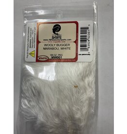 Wapsi WOOLY BUGGER MARABOU, WHITE  (MW001)