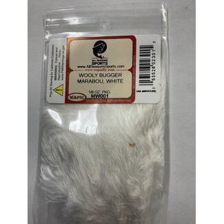 Wapsi WOOLY BUGGER MARABOU, WHITE (MW001)