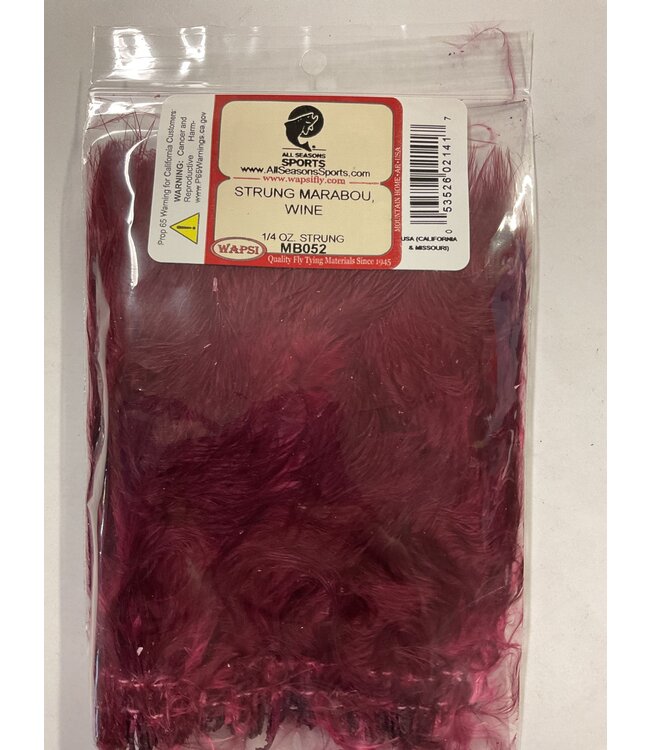 Wapsi (MB052) STRUNG MARABOU, WINE