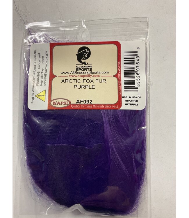 Wapsi (AF092) ARCTIC FOX FUR, PURPLE