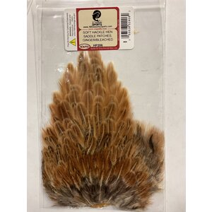 Wapsi SOFT HACKLE HEN SADDLE PATCHES, GINGER HP206