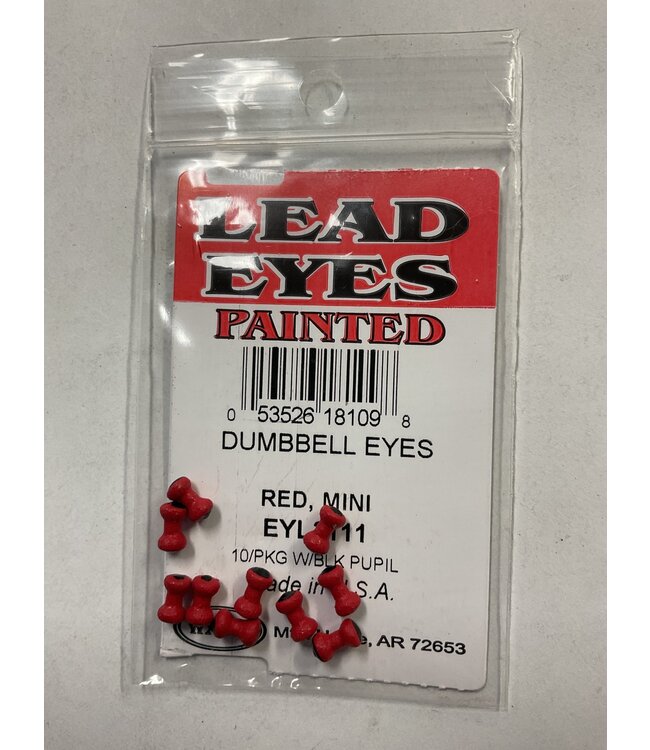 Wapsi (EYL3111) DUMBBELL EYES PAINTED RED MINI