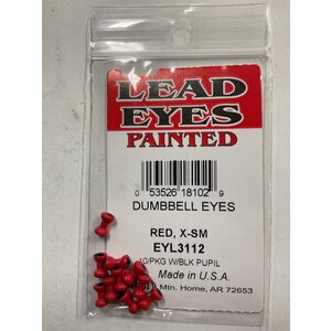 Wapsi DUMBBELL EYES PAINTED RED X-SMALL (EYL3112)