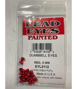 Wapsi (EYL3112) DUMBBELL EYES PAINTED RED X-SMALL