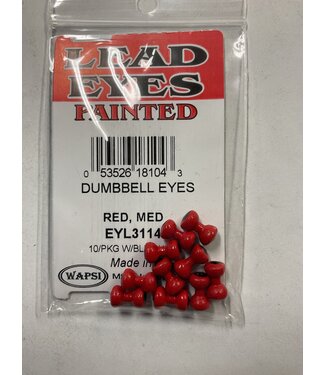 Wapsi (EYL3114) DUMBBELL EYES PAINTED RED MEDIUM