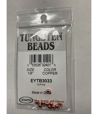 Wapsi TUNGSTEN BOMB.BEADS, 1/8" COPPER (EYTB3033)