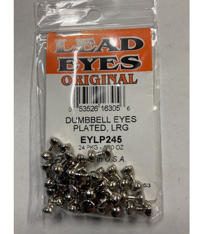 Wapsi DUMBBELL EYES PLATED LARGE 24/PKG. (EYLP245)