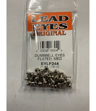 Wapsi DUMBBELL EYES PLATED MEDIUM 24/PKG. (EYLP244)