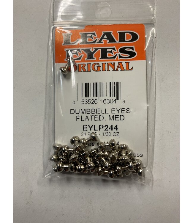 Wapsi DUMBBELL EYES PLATED MEDIUM 24/PKG. (EYLP244)