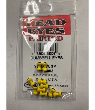 Wapsi (EYL3003) DUMBBELL EYES PAINTED YELLOW SMALL