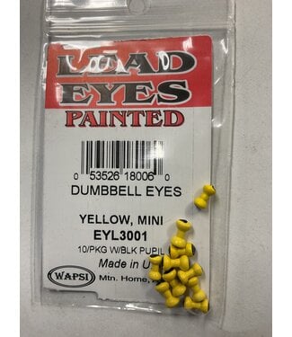 Wapsi DUMBBELL EYES PAINTED YELLOW MINI (EYL3001)