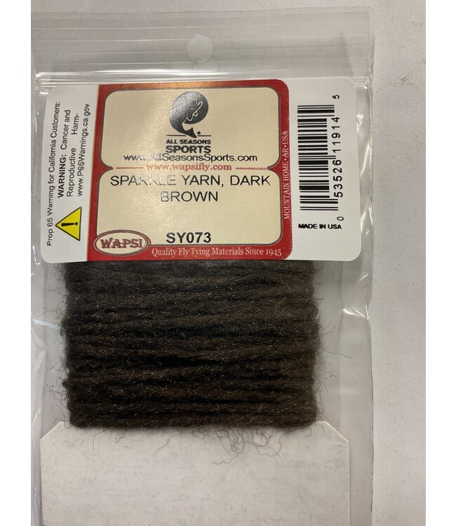 Wapsi SPARKLE YARN, DARK BROWN SY073