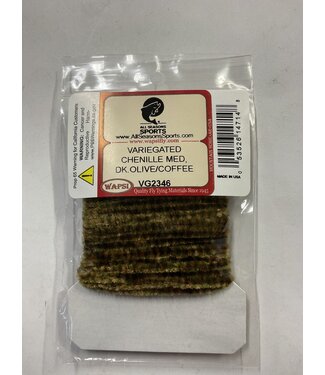 Wapsi (VG2346) VARIEGATED CHENILLE MED, DK.OLIVE/COFFEE