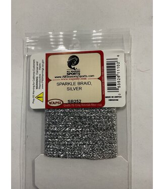 Wapsi SPARKLE BRAID, SILVER/METALLIC  (SB252)