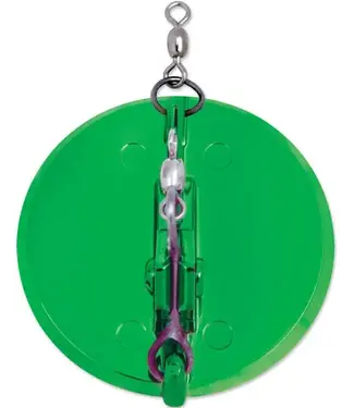LUHR JENSEN SZ-1 DIPSY DIVER METALLIC DARK GREEN/WHITE RING