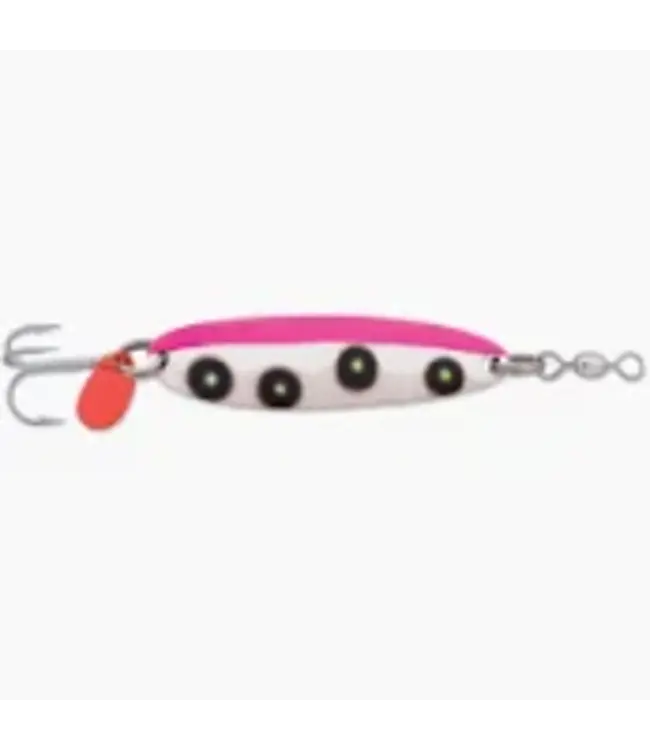 LUHR-JENSEN KROCODILE SPOON 3/8OZ FLUORESCENT PINK/CHARTREUSE UV